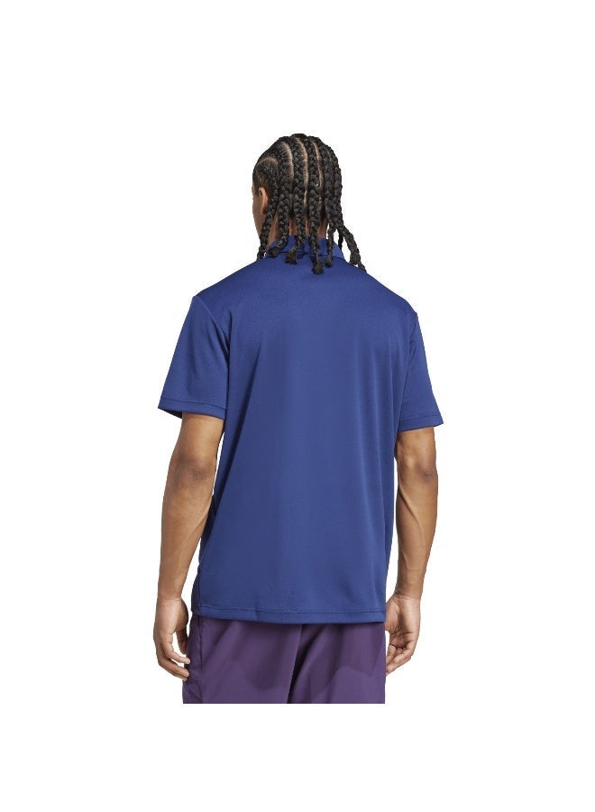 اديداس قميص بولو فاب أزرق بأكمام قصيرة للرجال - Image 3